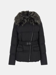 Luxusní Marisol bunda, Černá barva, XS, S, M, L