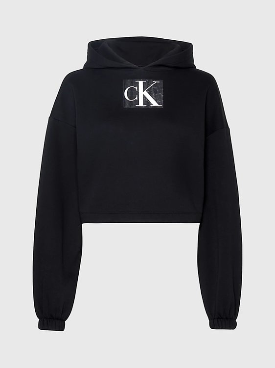 Sequin mikina Černá barva Ženy