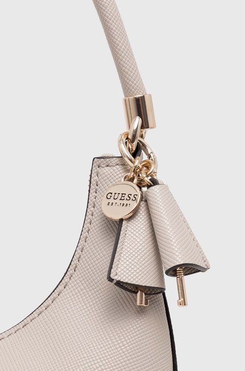 Módní Gizele střední kabelka, Béžová, Krémová barva, 2024