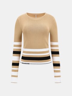 Luxusní Maia svetr, Béžová, Hnědá barva, XS, S, M, L