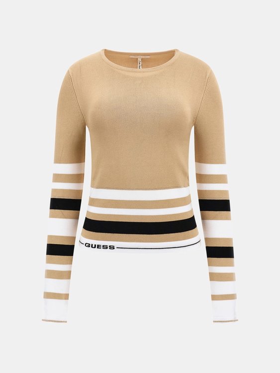 Luxusní Maia svetr, Béžová, Hnědá barva, XS, S, M, L