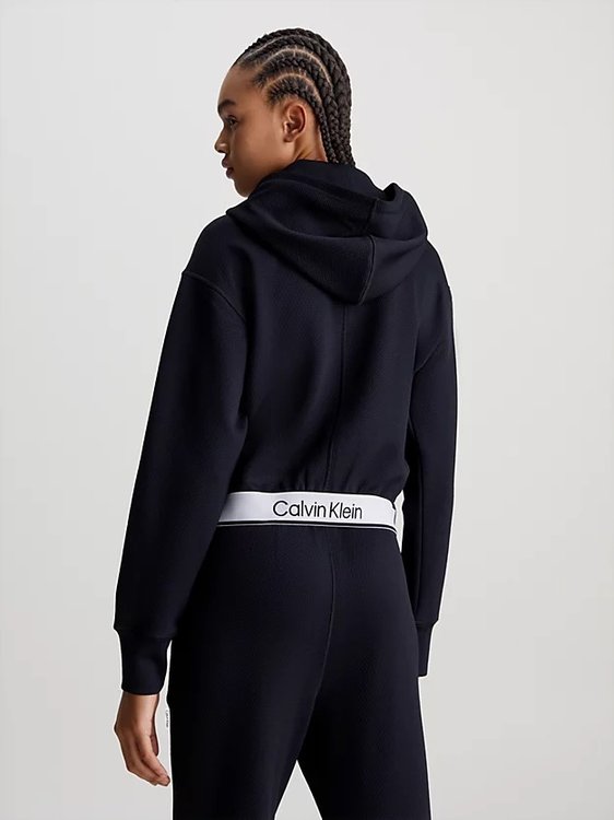 Full Zip mikina – Calvin Klein Performance, Černá barva Ženy