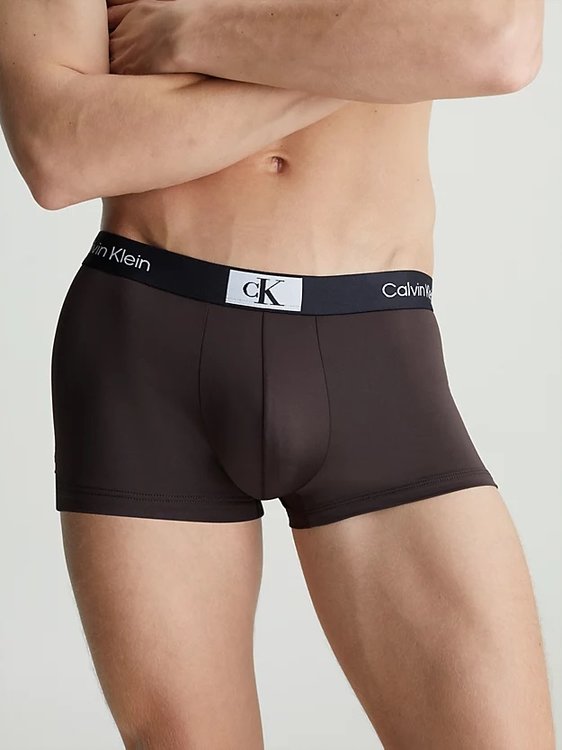 CK 96 Micro boxery 3ks – Calvin Klein Underwear, Černá, Modrá barva Muži