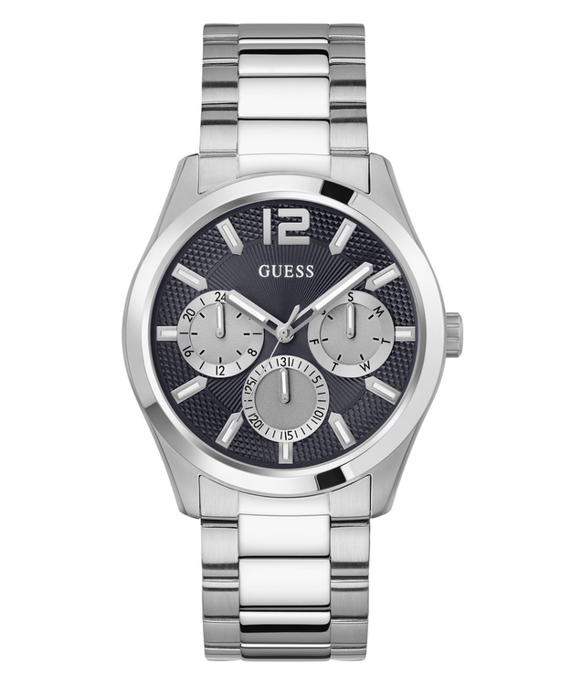 GUESS – Zen hodinky, Černá, Stříbrná barva