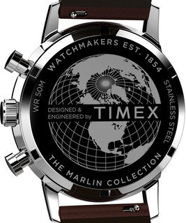 Marlin hodinky Hnědá, Stříbrná barva Muži