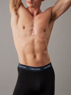 Luxusní Cotton Stretch boxery 5ks, Černá barva, S, M, L, XL