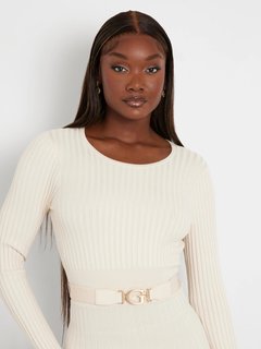 Luxusní Pleated Paige šaty, Krémová barva, XS, S, M, L