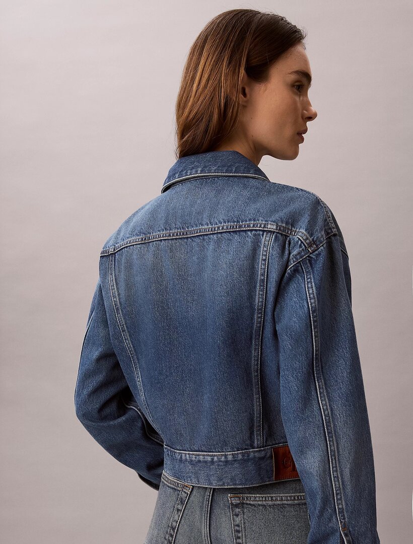 Luxusní 90s denim bunda, Modrá barva, XS, S, M