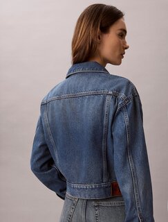 Luxusní 90s denim bunda, Modrá barva, XS, S, M