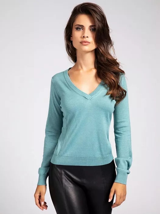 Módní Gladys svetr, Zelená barva, 2020, 2021