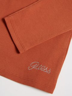 Top s dlouhým rukávem Oranžová barva Ženy 1