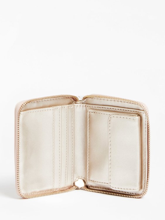 Luxusní Katey peněženka, Béžová, Bílá barva, T/U