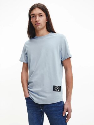 Calvin Klein Jeans – Badge triko, Modrá barva