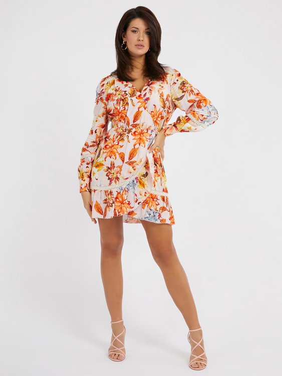 GUESS – Hafa šaty, Oranžová barva