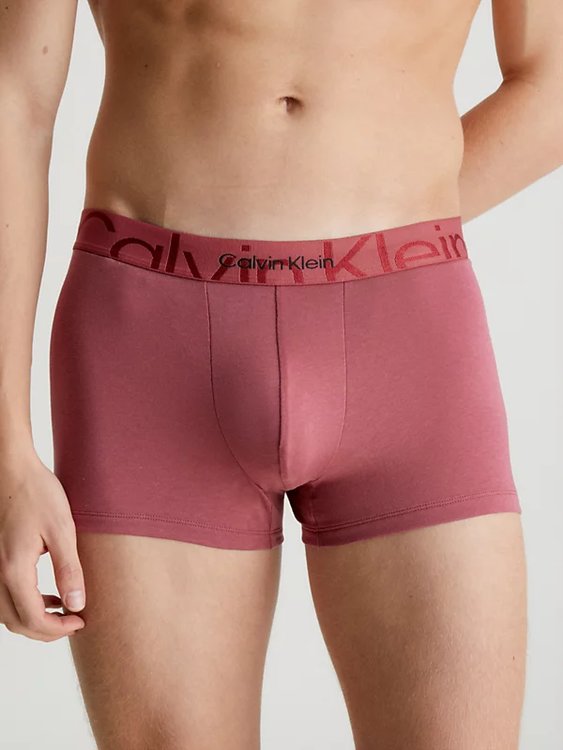 Embossed boxery – Calvin Klein Underwear, Červená barva Muži