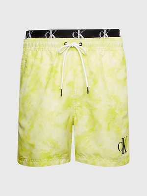Calvin Klein Swimwear – CK Authentic plavky, Žlutá barva