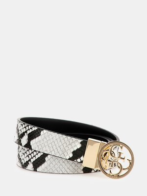 GUESS – Katey pásek, Bílá, Černá barva