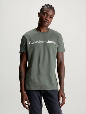 Calvin Klein Jeans – Institutional Logo triko, Zelená barva