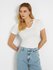 GUESS – Slubby triko, Bílá barva