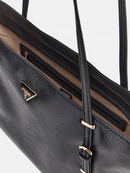 Módní Levia velká kabelka, Černá barva, 2024