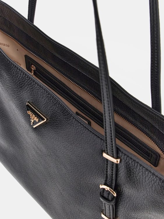 Módní Levia velká kabelka, Černá barva, 2024