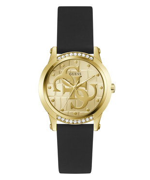 GUESS – Annette hodinky, Černá, Zlatá barva
