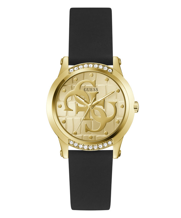 GUESS – Annette hodinky, Černá, Zlatá barva