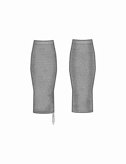 Guess – Tara sukně, Šedá barva 2