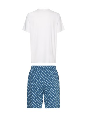 Módní 000NM2177E-1MU pj S/S KNIT SHORT SET, 2022