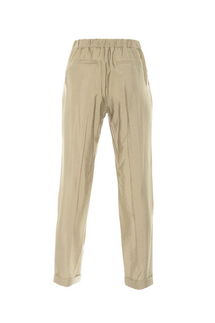 Módní Egea kalhoty, Krémová barva, 2022