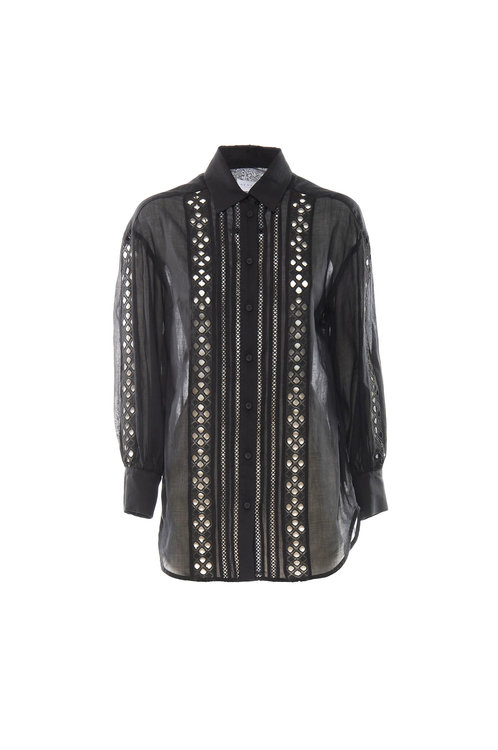 Luxusní Fenice košile, Černá barva, 38(XS), 40(S), 42(M), 44(L), 46(XL)