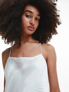 Luxusní Slip šaty, Bílá, Šedá barva, S