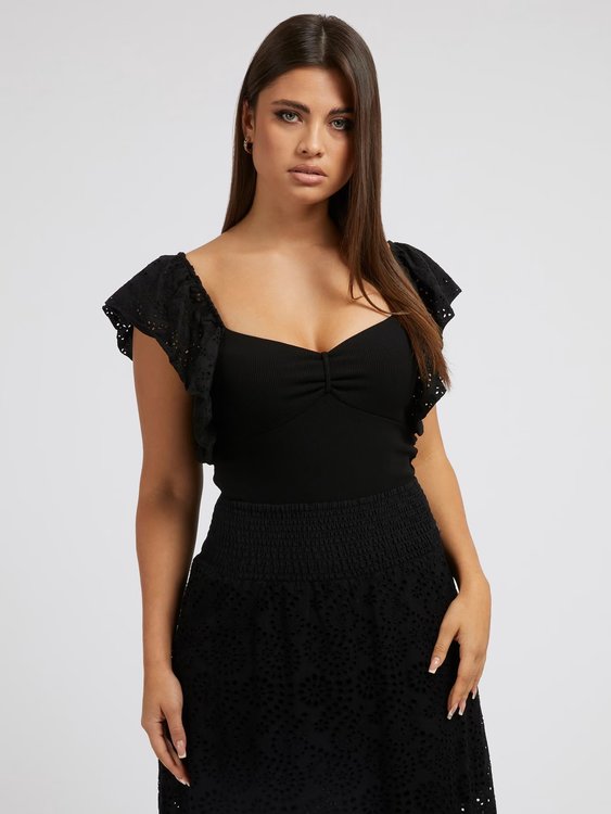 GUESS – W3GP38K8RT2-JBLK TOP S/S