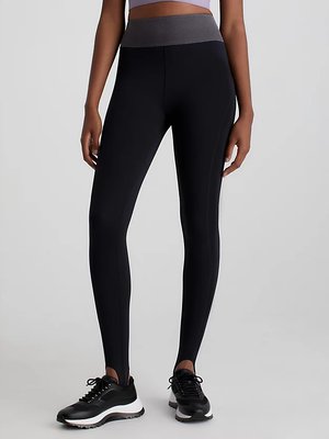 Calvin Klein Performance – Stirrup legíny, Černá barva
