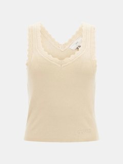 GUESS, Krémová barva Jovie Tank tílko