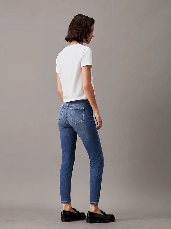 High Rise Super Skinny jeans – Calvin Klein Jeans, Modrá barva Ženy