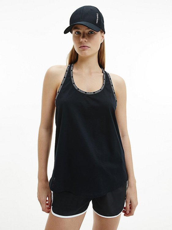 Calvin Klein Swimwear – Tílko, Černá barva