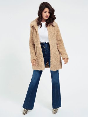 Marina Teddy kabát – Guess, Béžová barva Ženy, Ženy