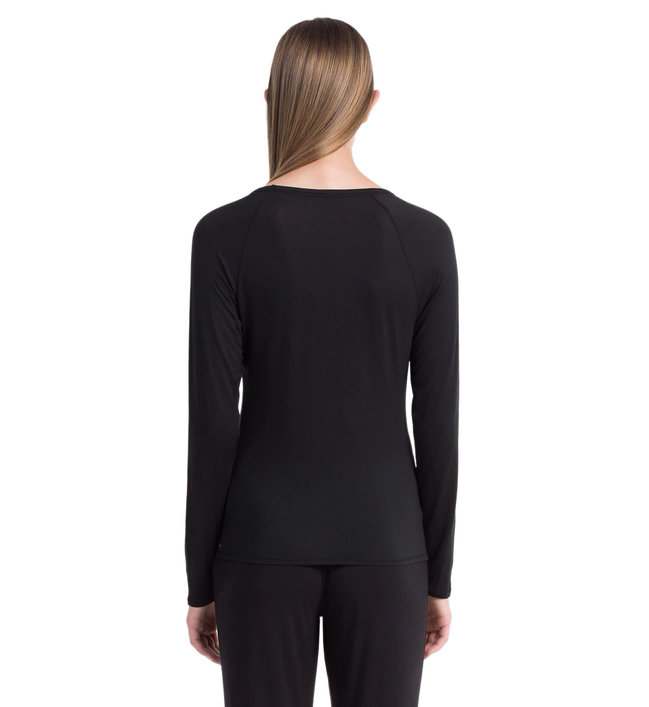 Módní Noční triko Cotton Luxe, Černá barva, BASIC                                   , BASIC                                   