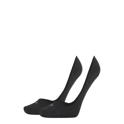 Calvin Klein Jeans – CK Ponožky liner logo 2p, Černá barva