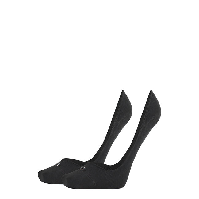 Calvin Klein Jeans – CK Ponožky liner logo 2p, Černá barva