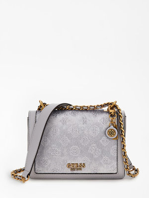 GUESS – Abey crossbody, Stříbrná barva