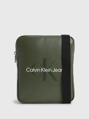 Calvin Klein Jeans – Monogram crossbody, Khaki, Zelená barva