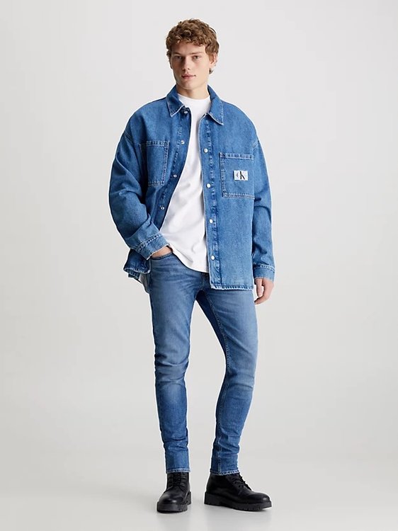 Luxusní Slim Taper jeans, Modrá barva, 29/34, 30/34, 31/34, 32/34, 33/34, 34/34, 36/34