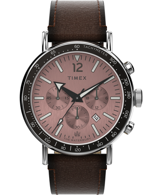 TIMEX – Waterbury hodinky, Hnědá, Stříbrná barva