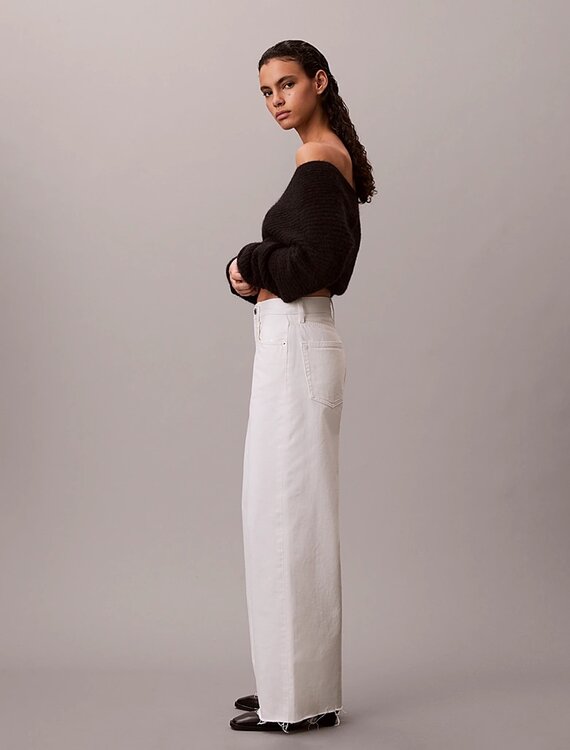 Wide leg jeans – Calvin Klein Jeans, Bílá barva Ženy