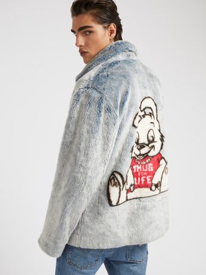 Graffiti Rabbit bunda – Guess, Modrá barva Muži