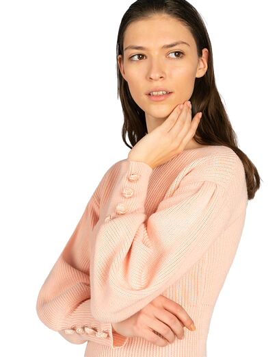 Módní Cheryl svetr, Růžová barva, 2020, 2021