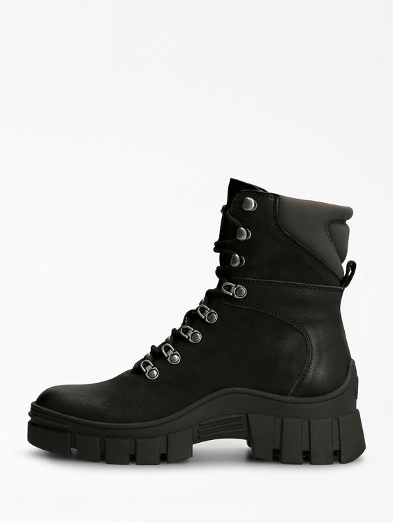 Hearly combat boots – Guess, Černá barva Ženy