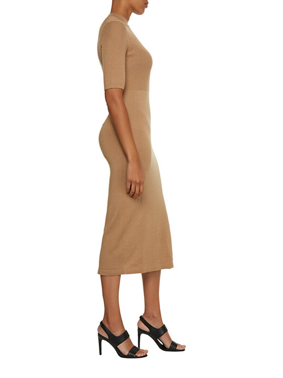 Úpletové šaty – Calvin Klein, Krémová barva Ženy